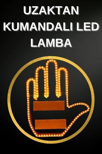 Hobibahçem MEYTDUCZGESTURE1-1-BLMY Mey İthalat Led Işık El İşareti Araç Camı İçin Uzaktan Kumandalı Çok Renkli 09859020