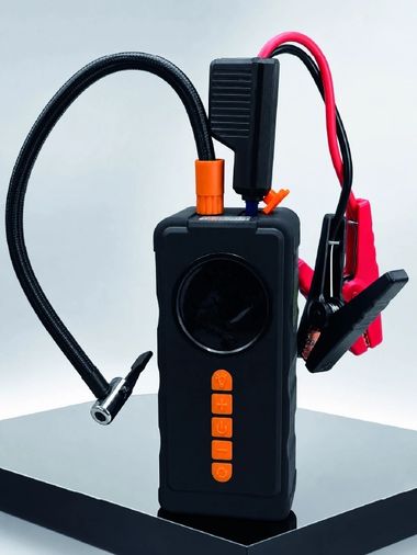 Hobibahçem MEYTDUCZZVM726-4-BLMY Mey İthalat Dijital Lastik Şişirme Kompresörü Akü Takviye Powerbank Led Aydınlatmalı Acil Durum Cihazı