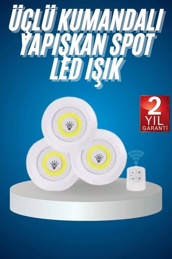Hobibahçem MEYTDUCZZZ3LÜSPOTLEDIŞIKKKKKK2-BLMY Mey İthalat Kablosuz Pilli Işıldak Masa Lambası Mutfak Tezgah Altı Banyo Dolabı Dolap İçi Çok Renkli 69119472