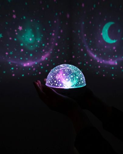 Hobibahçem MEYTDUCZZZBWR494MÜZİKLİSTARBEYAZ-BLMY Mey İthalat Fişli Yıldız Projektör Lamba Hoparlörlü Gece Işığı Çok Renkli