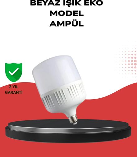 Hobibahçem MEYTDUCZZZDL030ŞARJLILAMBA-3-BLMY Mey İthalat Enerji Tasarruflu Şarjlı Led Ampul 30W Beyaz Işık Çok Renkli