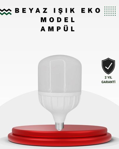 Hobibahçem MEYTDUCZZZDL030ŞARJLILAMBA-4-BLMY Mey İthalat Acil Durumlara Uygun Şarjlı Torch Led Ampul 30 Watt Çok Renkli