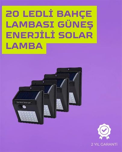 Hobibahçem MEYTDUCZZZDP53DUVARLAMBA-1-BLMY Mey İthalat Güneş Enerjili Akıllı Duvar Lambası Pır Sensörlü, Otomatik Aydınlatma, Dış Mekan İçin Çok Renkli