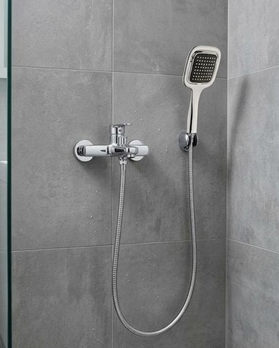 Hobibahçem MEYTDUCZZZDUŞSETİSİYAH-4-BLMY Mey İthalat Siyah Duş Seti El Duşu Başlığı Spiral Hortum Dayanıklı Banyo Duş Aksesuarı Acı - Portakal