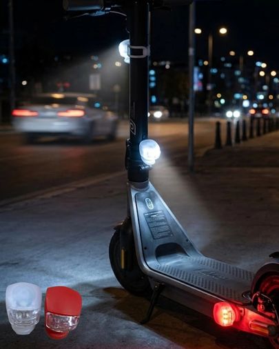 Hobibahçem MEYTDUCZZZK3781BİSİKLETIŞIĞI-3-BLMY Mey İthalat Bisiklet Emniyet Lambası 2Li Set Güçlü Led Çakar Işık Çok Renkli