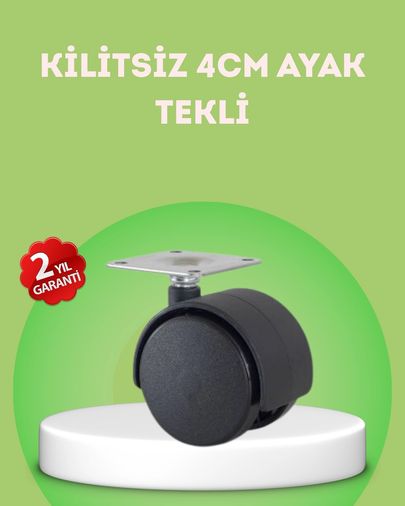 Hobibahçem MEYTDUCZZZKİLİTSİZ4CMAYAKK-2-BLMY Mey İthalat Kilitsiz 4 Cm Mobilya Ayağı Tek Adet Pratik Ve Dayanıklı Çok Renkli