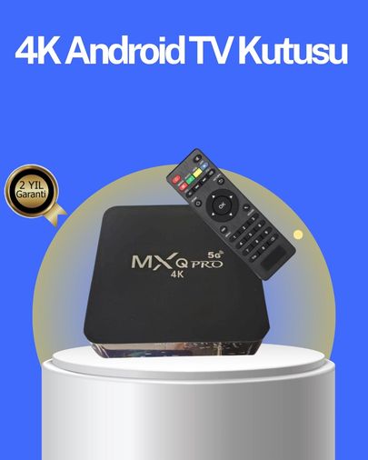 Hobibahçem MEYTDUCZZZTVBOX-2-BLMY Mey İthalat Akıllı Android Tv Box 4K Çözünürlük, 2Gb Ram, 16Gb Depolama, Hızlı Wi-Fi Diğer