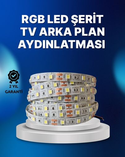 Hobibahçem MEYTDUCZZZTVLED2MT-4-BLMY Mey İthalat Rf Kumandalı Renk Değiştiren Tv Led Şerit 2Mt Çok Renkli