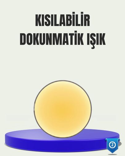 Hobibahçem MEYTDUCZZZV010LED-1-BLMY Mey İthalat Led Hareket Sensörlü Gece Lambası Kablosuz Duvar Tipi Çok Renkli