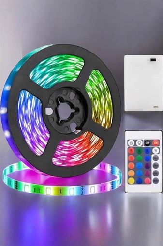 Hobibahçem MEYTDUUCZ10ŞERİTLED2-BLMY Mey İthalat Smart Şerit Led Tv Arkası Renkli Kumandalı 10 Metre Çok Renkli