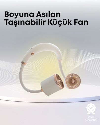Hobibahçem MEYTDXUCZB135BOYUNVANTİLATÖR-4-BLMY Mey İthalat Yazlık Taşınabilir Sessiz Boyun Fanı 3 Kademe Hız Ayarlı