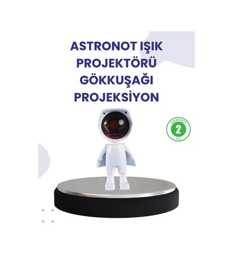 Hobibahçem MEYTDXUCZGÜNBATIMIPROJEKTÖRRR-4-BLMY Mey İthalat Dekoratif Gün Batımı Işığı Astronot Figürlü Çok Renkli