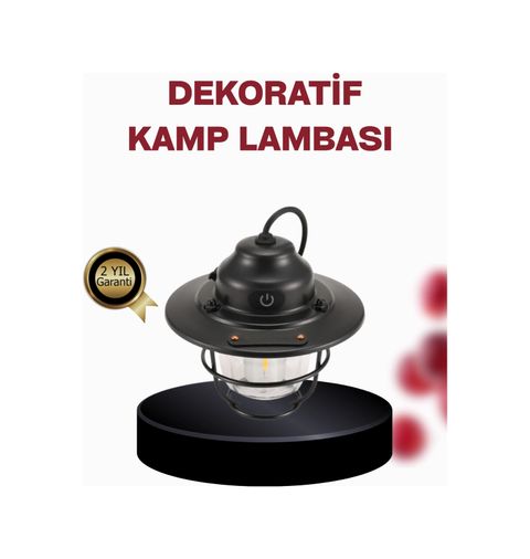 Hobibahçem MEYTDXUCZHS67KAMPLAMBA-1-BLMY Mey İthalat Su Geçirmez Taşınabilir Çadır Gece Lambası