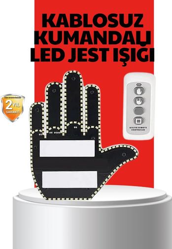 Hobibahçem MEYTDXUCZUZAKTANKUMANDALIELLLLL-BLMY Mey İthalat Uzaktan Kumandalı Led Jest Işığı 3 Farklı Hareket Modu Çok Renkli