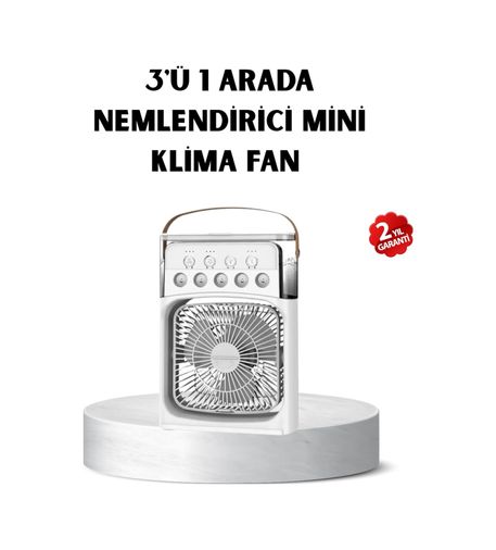 Hobibahçem MEYTDXUCZZZF9FAN-2-BLMY Mey İthalat Usb Bağlantılı Taşınabilir Mini Klima Fan 500Ml Su Hazneli Ve Sessiz Çalışma