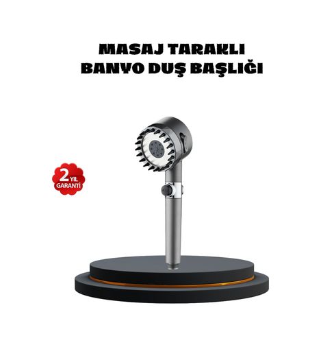 Hobibahçem MEYTDXUUCZZZDUŞBAŞLIĞI-BLMY Mey İthalat Masaj Uçlu Yüksek Basınçlı Duş Başlığı Spa Etkili Acı - Portakal