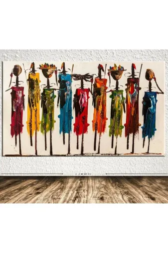 HOMEARTHS HOMEARTHSKANVASTABLO002 Afrikalı Dev Boyut Kanvas Tablo 120 X 60