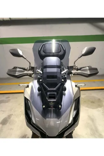 Honda Adv 350 Ön Cam 2023-2026 Model 60cm Füme Renkli 4mm ORTA BOYLU