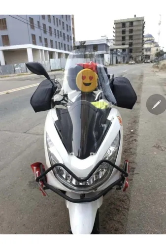 Honda PCX Ön Cam 2014-2017 Model 65cm Şeffaf Renkli 4mm ORTA BOYLU