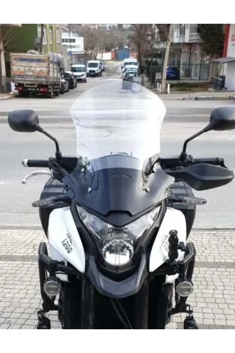 Honda VFR 1200 Ön Cam 2012-2015 Model 50cm Şeffaf Renkli 4mm