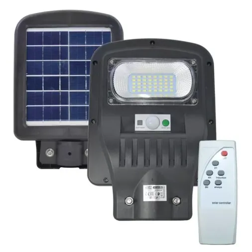 Horoz 50w Siyah Led Solar Güneş Enerjili Lamba Sokak Armatür Beyaz Işık