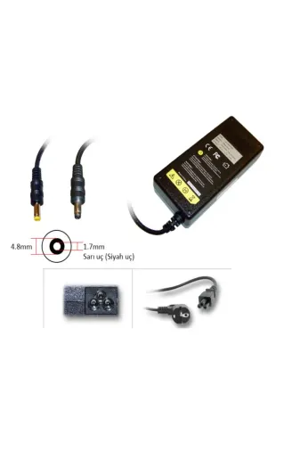 HP NA-KR60813.,.,10 Bulled Dv6200 Dv6700 Dv8110 Notebook Adaptörü - 19V 4.74A 1.7Mm\4.8Mm