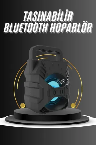 Hsc bilişim klt8912733129212 Kablosuz Bluetooth Hoparlör Ses Bombası Rgb Işıklı Taşınabilir Yüksek Ses Kaliteli