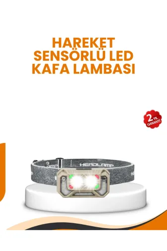 Hsc bilişim klt8912733176230 Uzun Menzilli Sensörlü Led Kafa Lambası Kamp Ve Yürüyüş