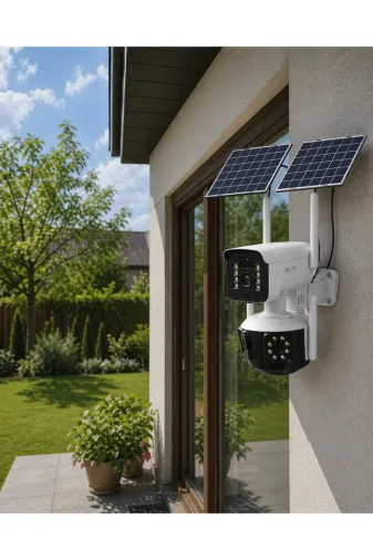 Hsc bilişim klt8912733188158 Güneş Enerjili Yayla Kamerası 4G Sım Kartlı 9Mp Solar Güvenlik Kamerası 2 Yıl Garantili