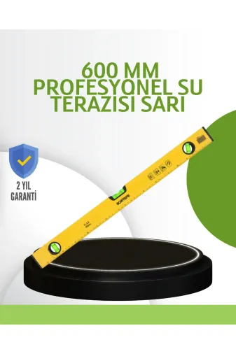 Hsc bilişim klt8912733265996 Hassas Ölçüm Sağlayan 600 Mm Sarı Su Terazisi