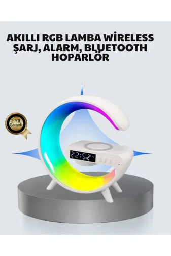 Hsc bilişim klt8912733298048 Başucu İçin Tasarlanmış Kablosuz Şarjlı Gece Lambası Ve Bluetooth Ses Sistemi