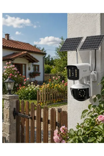 Hsc bilişim klt8912733387513 Güneş Enerjili Arsa Kamerası 4G Sım Kartlı Gece Görüşlü Solar Kamera 2 Yıl Garantili