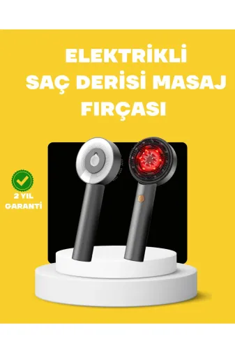 Hsc bilişim klt8912733435221 Led Teknolojili Elektrikli Saç Masaj Fırçası Mikro Akımlı