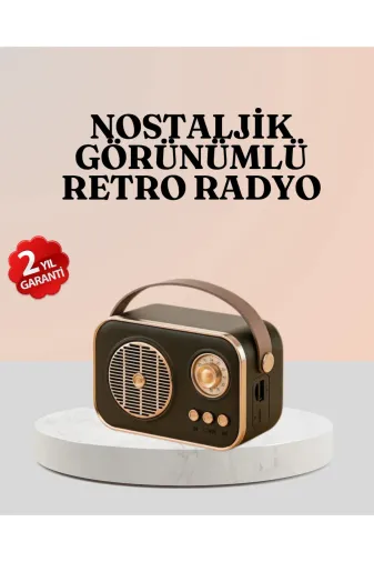 Hsc bilişim klt8912733503159 Bluetooth’Lu Retro Radyo – Fm Destekli Nostaljik Hoparlör