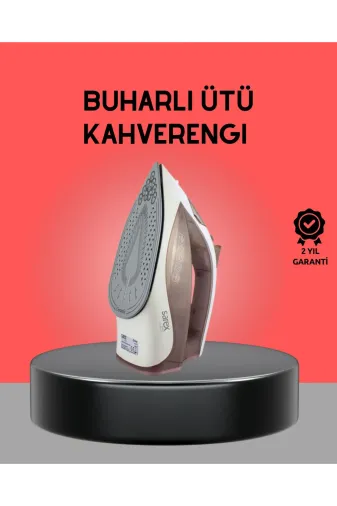 Hsc bilişim klt8912733632354 Kahverengi Buharlı Ütü 2200W Sürekli Buhar 120 G Şok Buhar