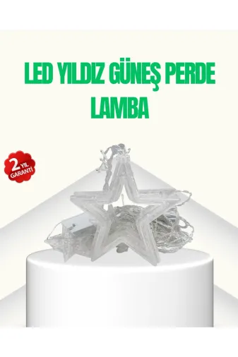 Hsc bilişim klt8912733665246 Yıldız Figürlü Perde Peri Led 3X3 Metre Dekoratif Işık