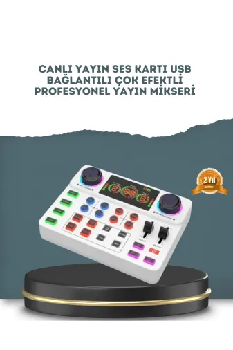 Hsc bilişim klt8912733770308 Gürültü Engelleme Özellikli Canlı Yayın Ses Kartı
