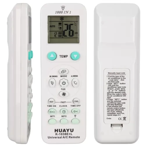 Huayu K-1038e+l 1000in1 Universal Ac Akıllı Klima Kumandası
