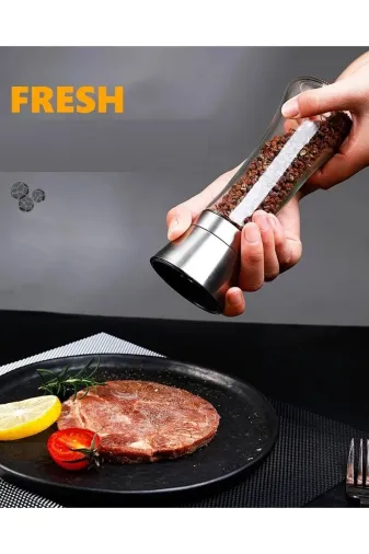 HubbyChef 20BHRTOGT01 Baharat Öğütücü Seramik Dişli 200Ml Paslanmaz 1 Adet