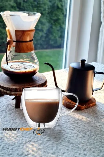HubbyChef CAMKHVSET01 Filtre Kahve Demliği Chemex Dripper Seti 600Ml
