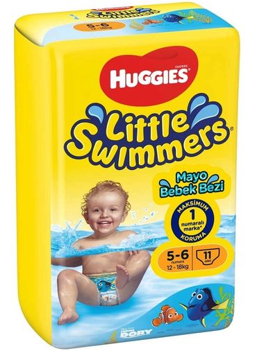 Huggıes Little Swımmers Mayo Bebek Bezi 5-6 Beden 12-18 KG Tekli İç Adet 11