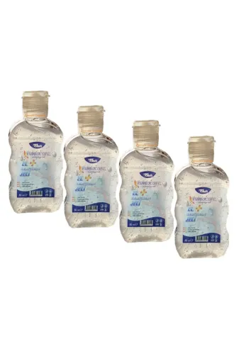 Humacare 8681715344382 4 Adet El Temizleme Jeli 50 Ml 4 Adet Cep Boyu Dezenfektan Antiseptik Jel