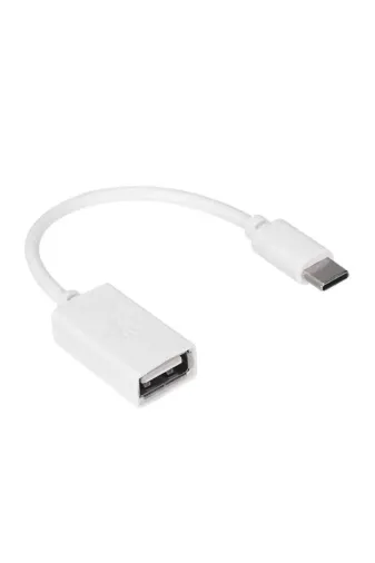 Hytech HY-X112 Beyaz Usb Dişi To Type-C Erkek Otg Çevirici