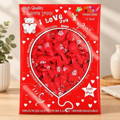 I Love You Seni Seviyorum Balon 100'lü
