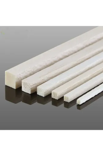 iAhşap iAhsap20210985 (4,5X9 Cm X 50 Cm 1 Adet) Kavak Ahşap Çıta Taslak Tahta Blok Ve Kereste