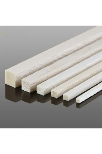 iAhşap iahsap20542 (5X5 Cm X 100 Cm 1 Adet) Kavak Ahşap Çıta Taslak Tahta Blok Ve Kereste