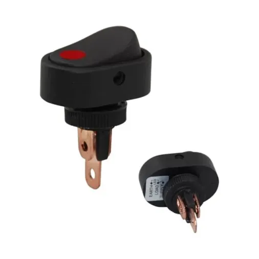 Ic-132a-2 Işıklı 12 Volt Dc 20 Amper On-off Anahtar Asw-20d-2