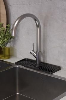 ideal standart 57855210125765180184975 Musluk Matı Elastik Silikon Mutfak Ve Banyo İçin Lavobo Su Tutucu Musluk Ve Batarya Matı Siyah,515201742 Açık Bej