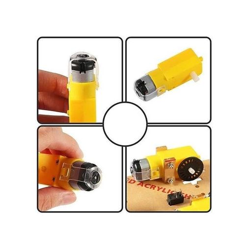 ideal standart 57855210127925080184975 Motor Ve Tekerlek Seti 6V 250Rpm Arduino 6998