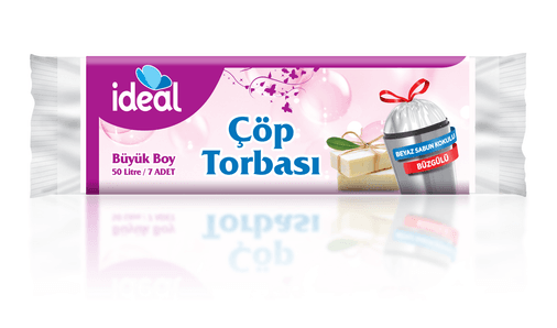 İdeal vurcyS1Xk4 Büyük Boy Büzgülü Sabun Kokulu Çöp Torbası